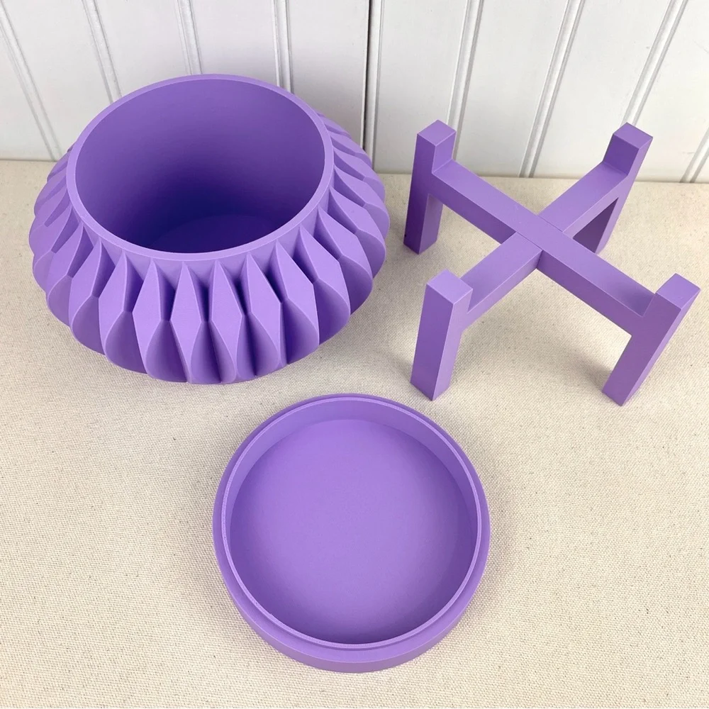 Sevi Indoor Planter Pot w/ Drainage Hole and Drip Tray, Houseplants